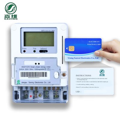 qualité  Blue RS485 Smart Prepaid Energy Meter Local Control Single Phase Prepaid Energy Meter usine